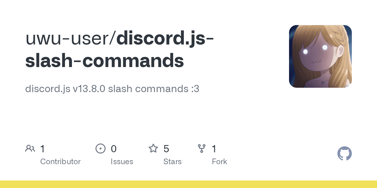 GitHub discord.js v13 slash