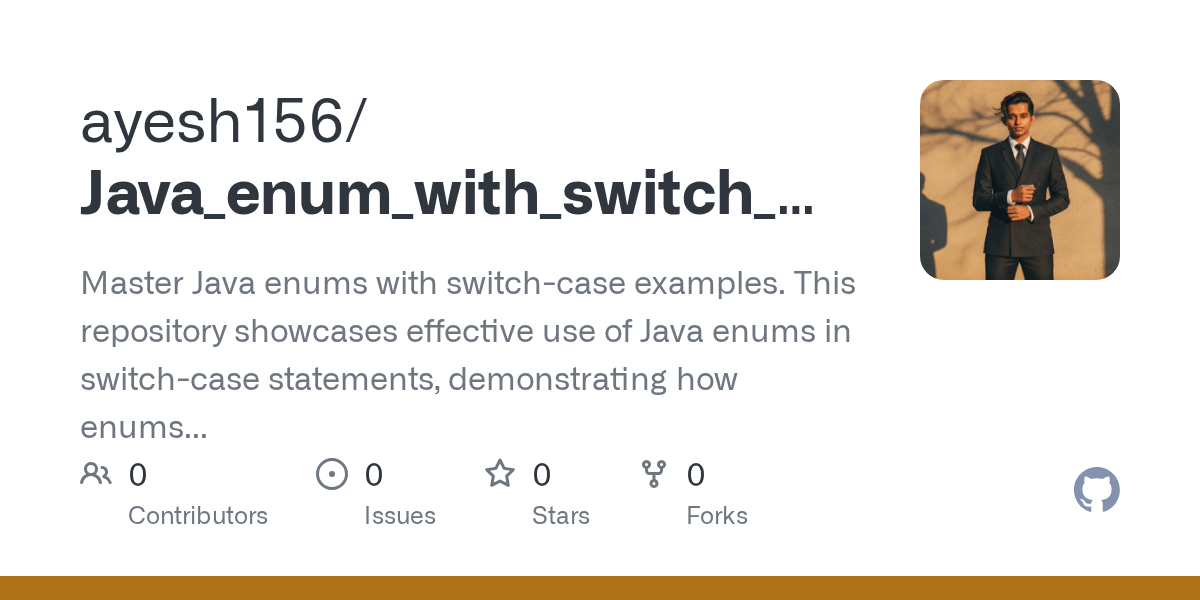 GitHub ayesh156/Java_enum_with_switch_case Master Java enums with