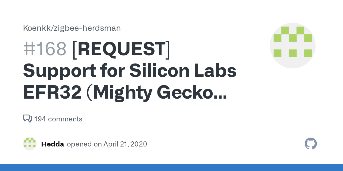 [REQUEST] Support for Silicon Labs EFR32 (Mighty Gecko family) based