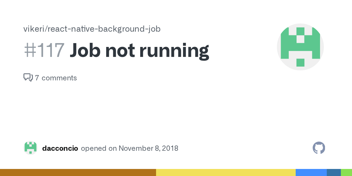 Job not running · Issue 117 · vikeri/reactnativebackgroundjob · GitHub