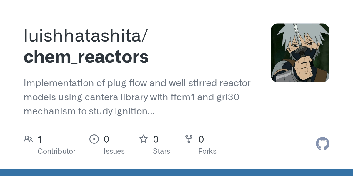 GitHub luishhatashita/chem_reactors Implementation of plug flow and