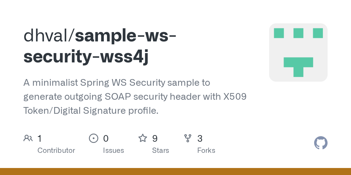 GitHub dhval/samplewssecuritywss4j A minimalist Spring WS