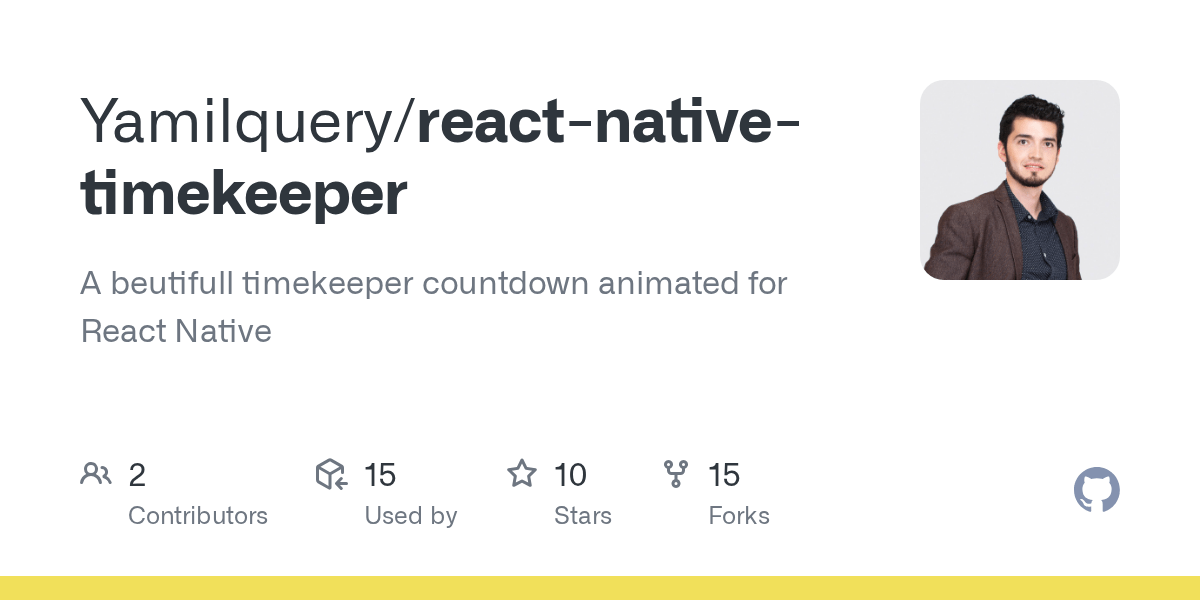 GitHub Yamilquery/reactnativetimekeeper A beutifull timekeeper