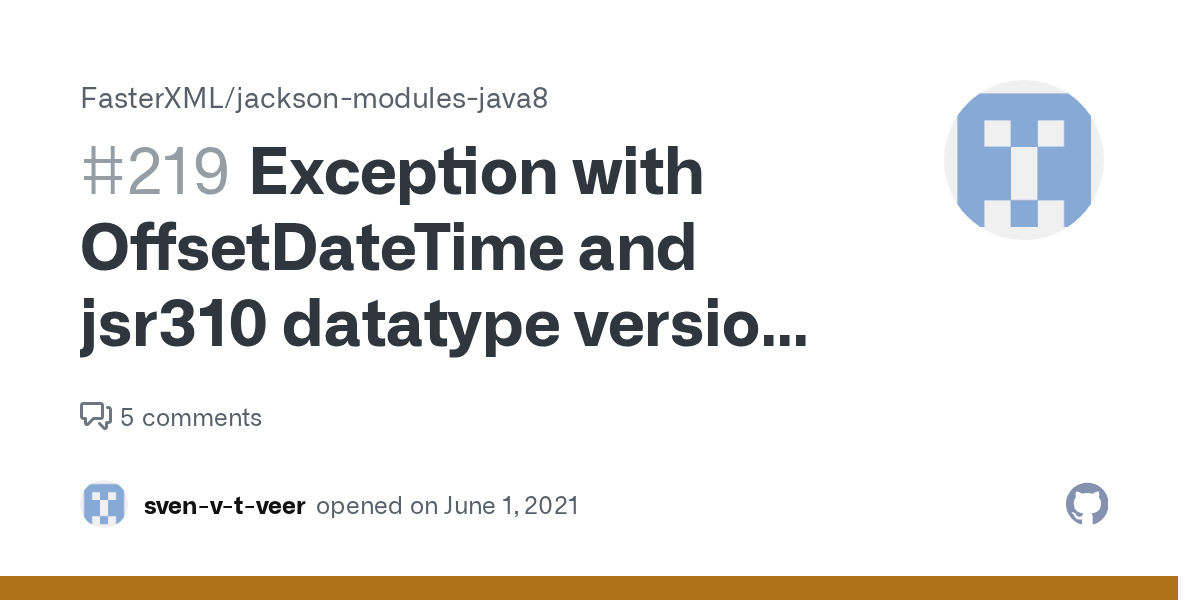 Exception with OffsetDateTime and jsr310 datatype version > 2.11.4