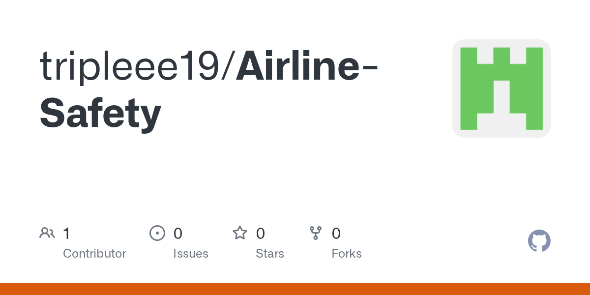 GitHub tripleee19/AirlineSafety