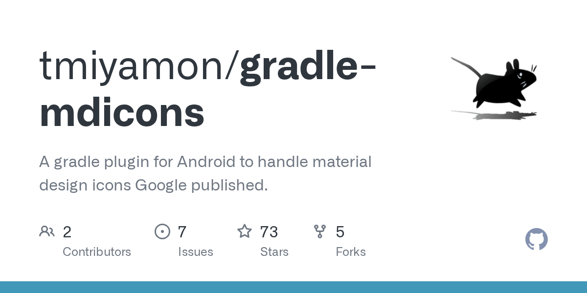 GitHub tmiyamon/gradlemdicons A gradle plugin for Android to handle