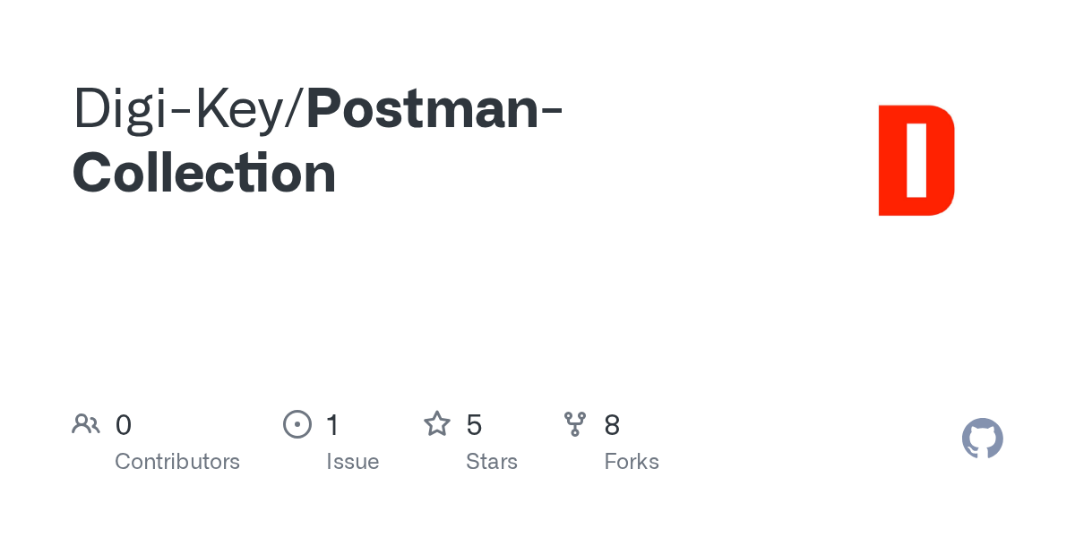 GitHub DigiKey/PostmanCollection