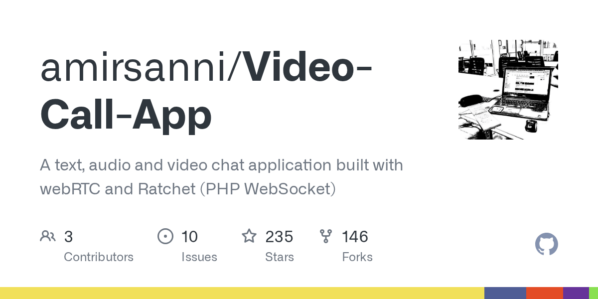 GitHub amirsanni/VideoCallApp A text, audio and video chat application built with webRTC