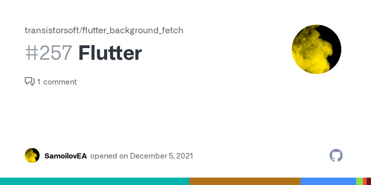 Flutter · Issue 257 · transistorsoft/flutter_background_fetch · GitHub