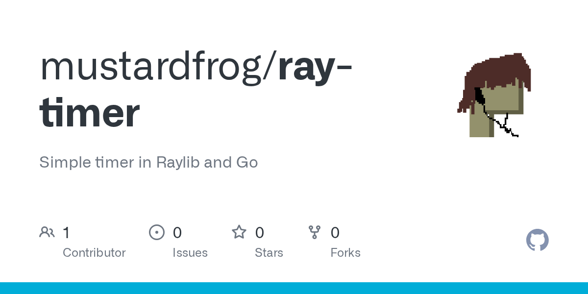 Issues · mustardfrog/raytimer · GitHub