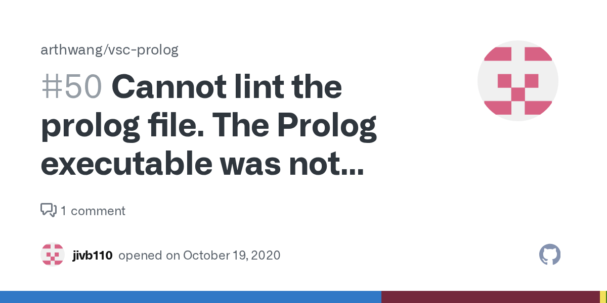 Cannot lint the prolog file. The Prolog executable was not found. Use