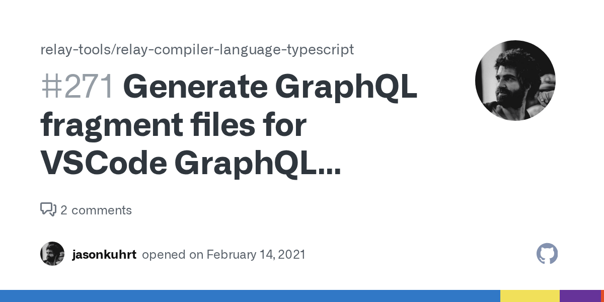 Generate GraphQL fragment files for VSCode GraphQL Extension fragment