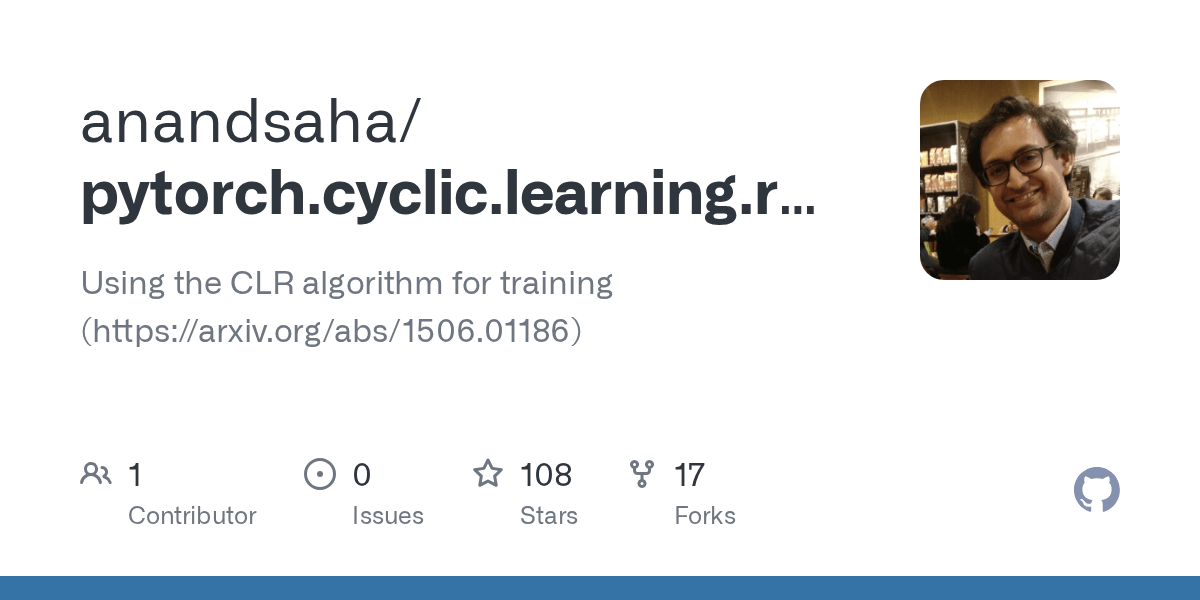 GitHub anandsaha/pytorch.cyclic.learning.rate Using the CLR