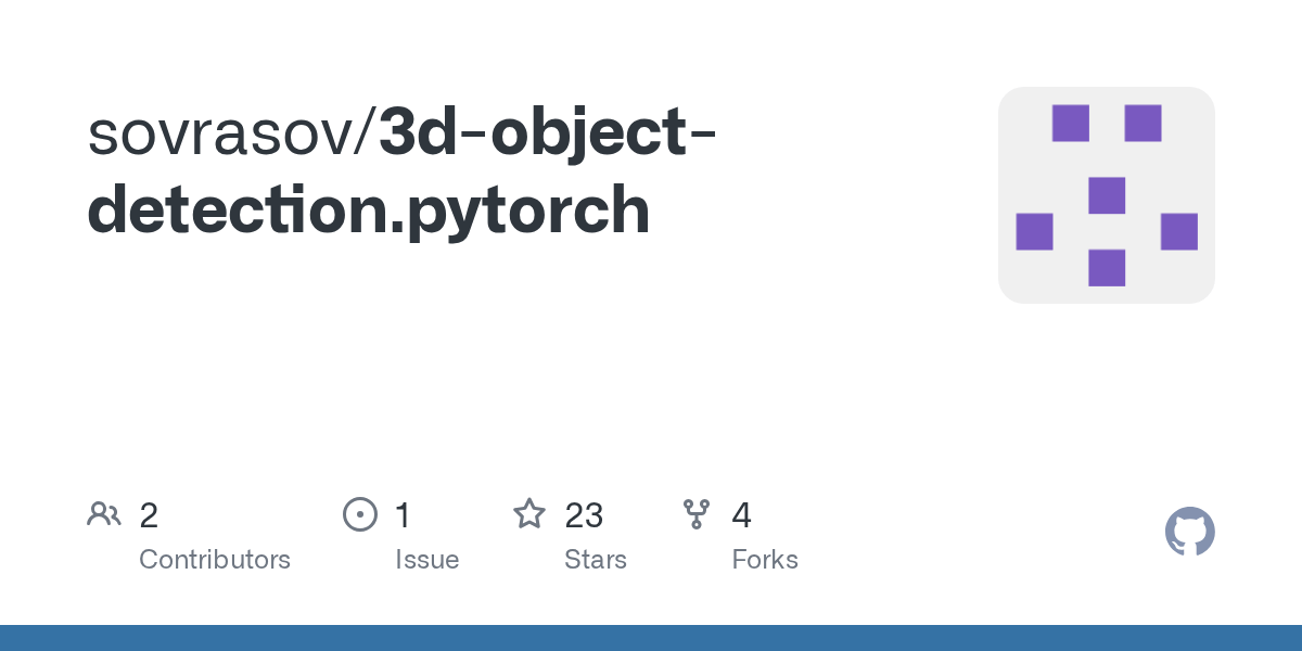GitHub sovrasov/3dobjectdetection.pytorch
