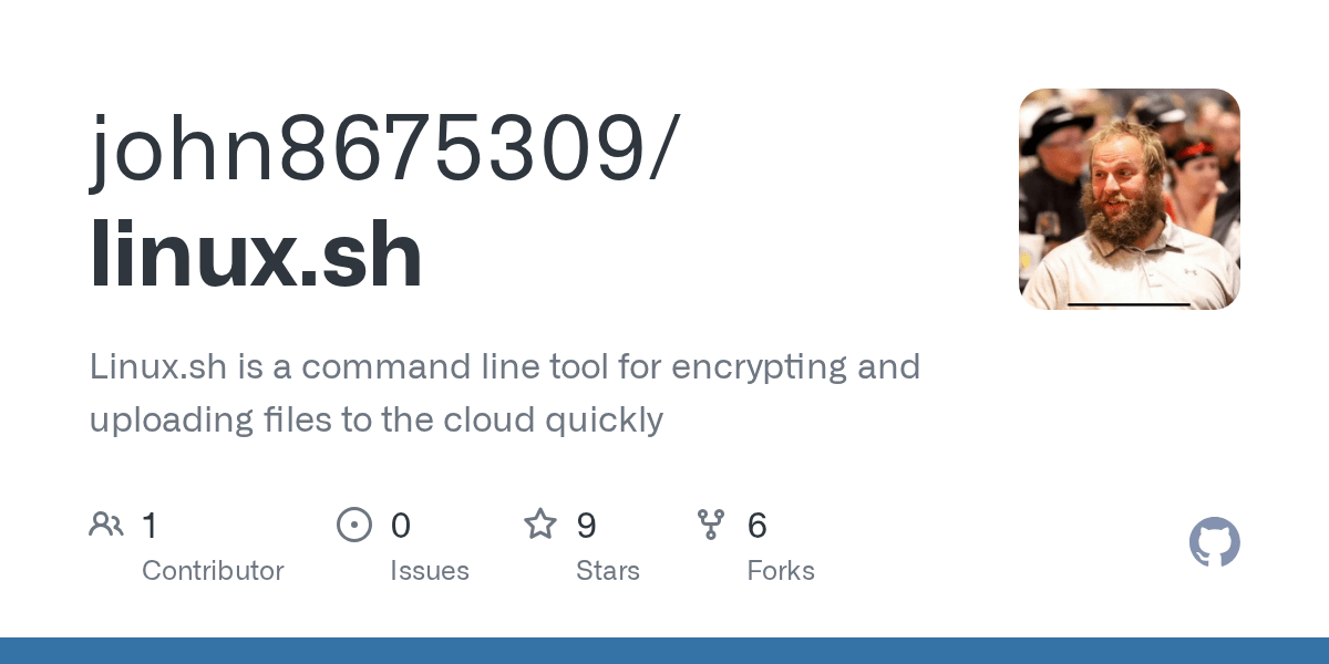 GitHub john8675309/linux.sh Linux.sh is a command line tool for