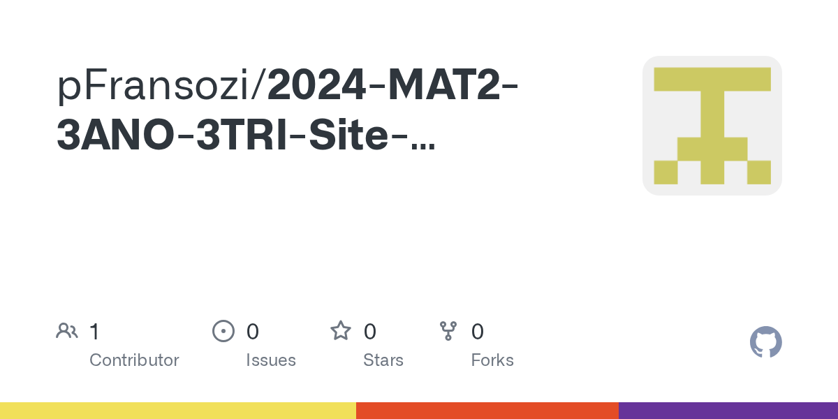 GitHub pFransozi/2024MAT23ANO3TRISiteFormatura3D