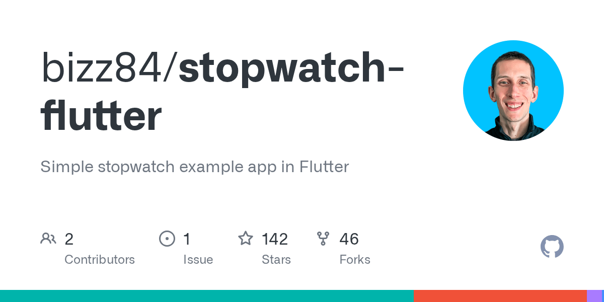 GitHub bizz84/stopwatchflutter Simple stopwatch example app in Flutter