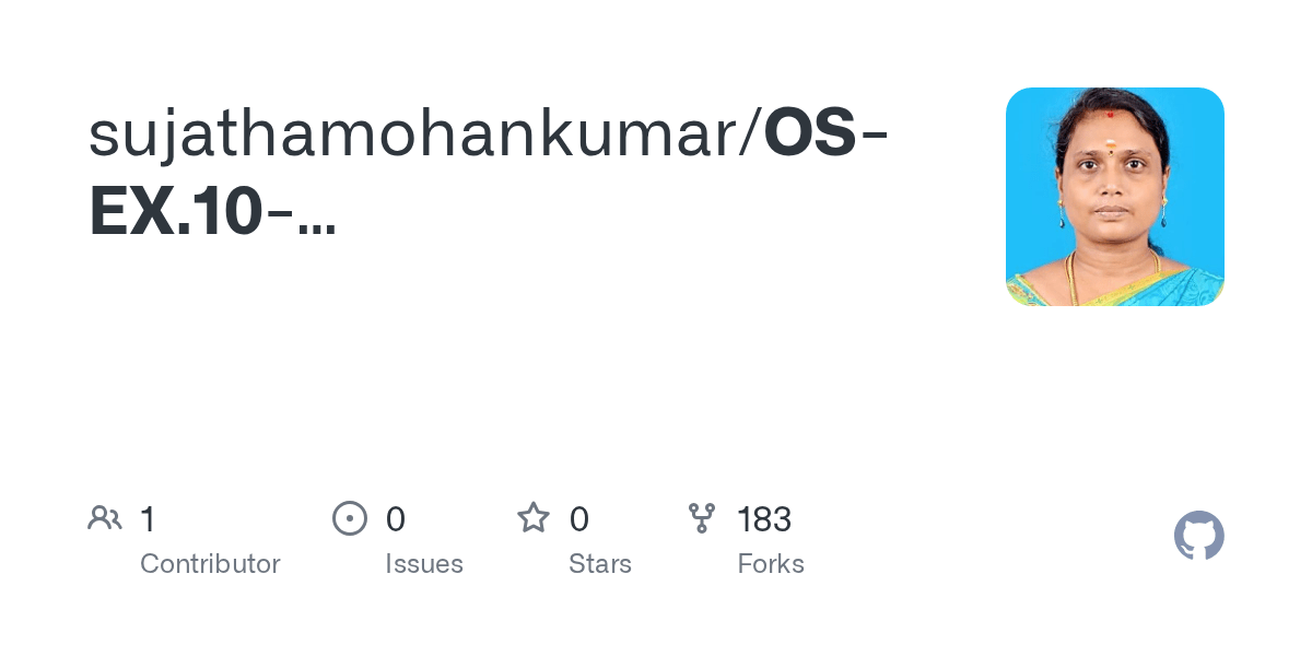 GitHub sujathamohankumar/OSEX.10IMPLEMENTATIONOFPAGEREPLACEMENT