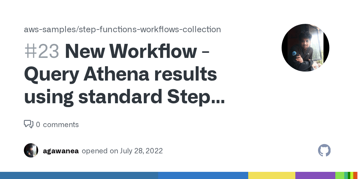 New Workflow Query Athena results using standard Step Functions