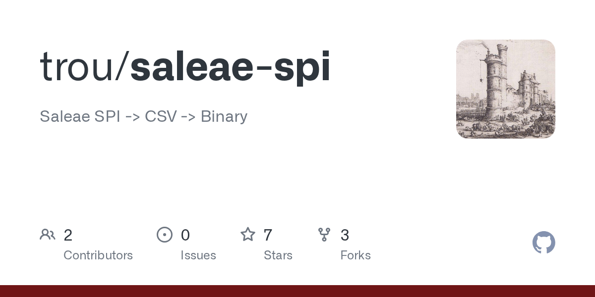 GitHub trou/saleaespi Saleae SPI > CSV > Binary