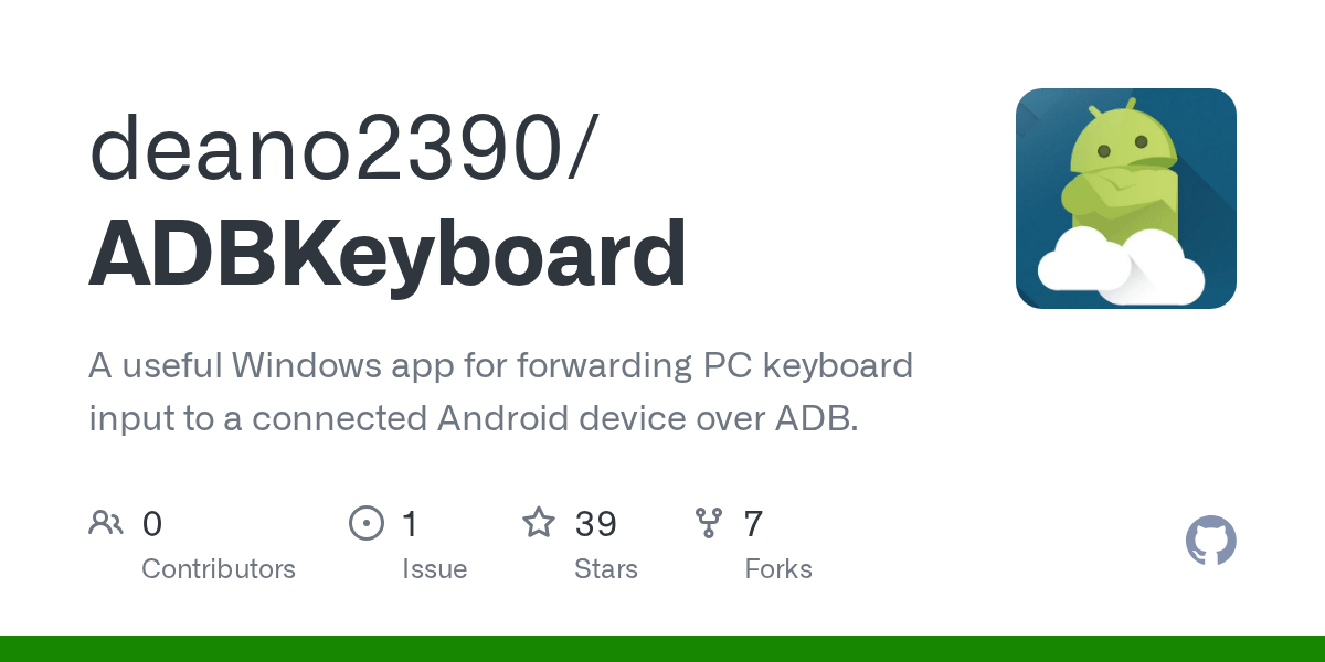 GitHub deano2390/ADBKeyboard A useful Windows app for forwarding PC
