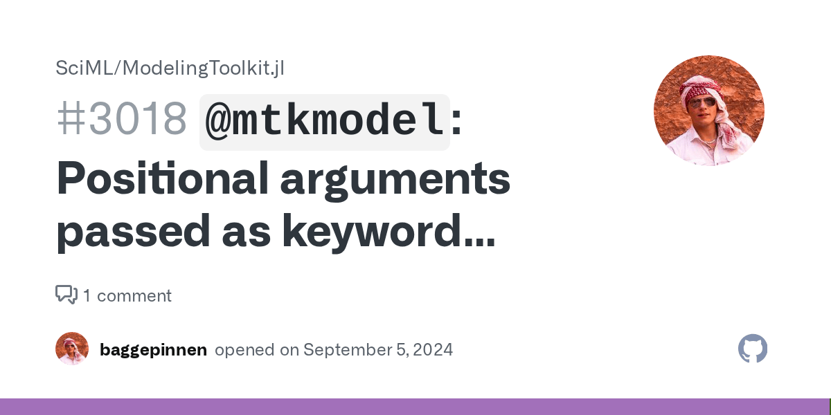 `mtkmodel` Positional arguments passed as keyword arguments · Issue