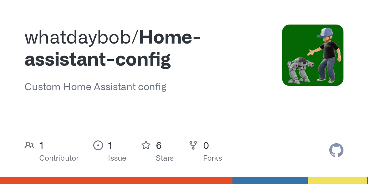GitHub whatdaybob/Homeassistantconfig Custom Home Assistant config