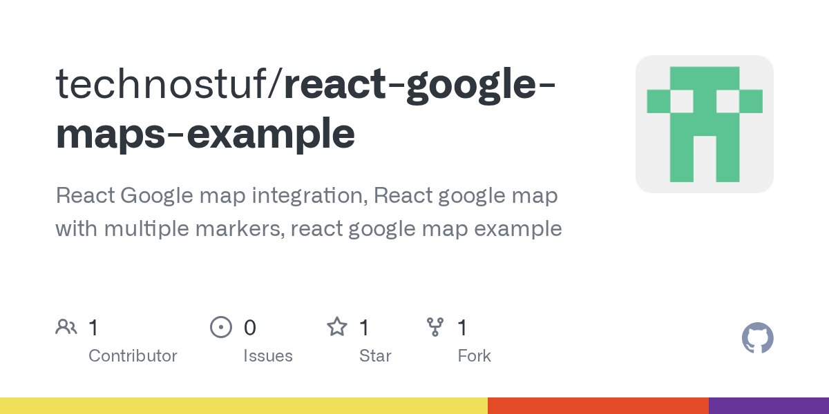 GitHub technostuf/reactgooglemapsexample React Google map