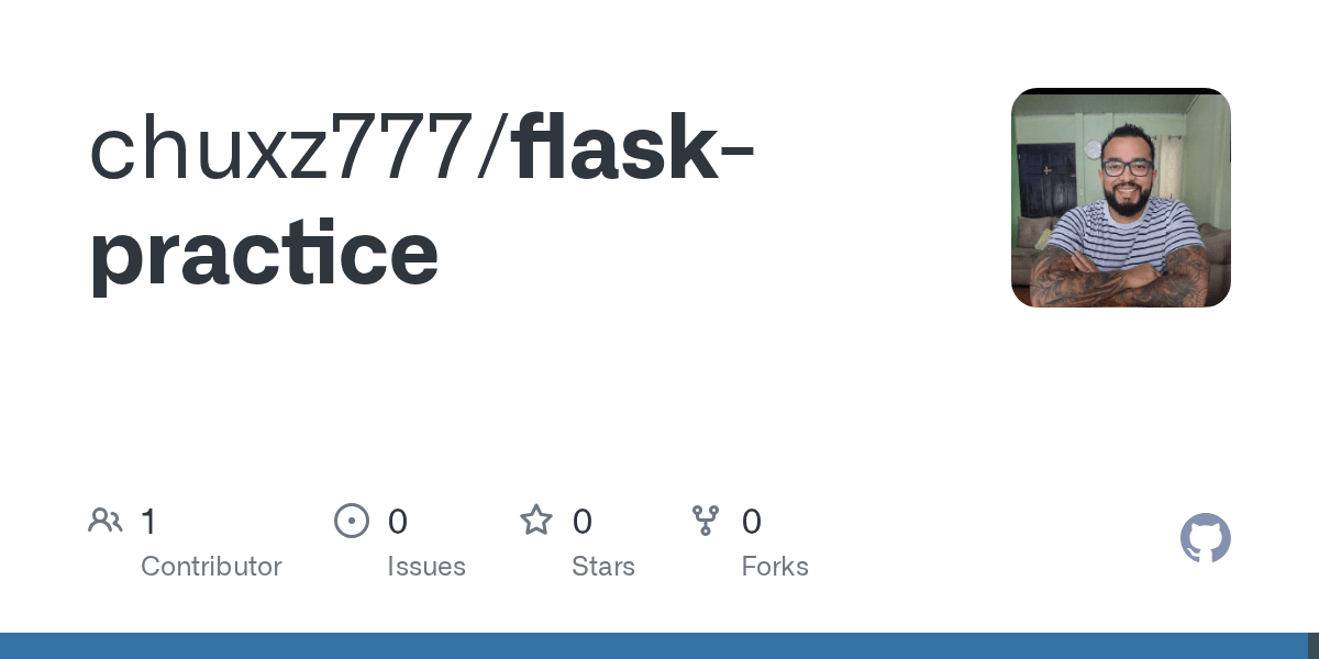 GitHub chuxz777/flaskpractice