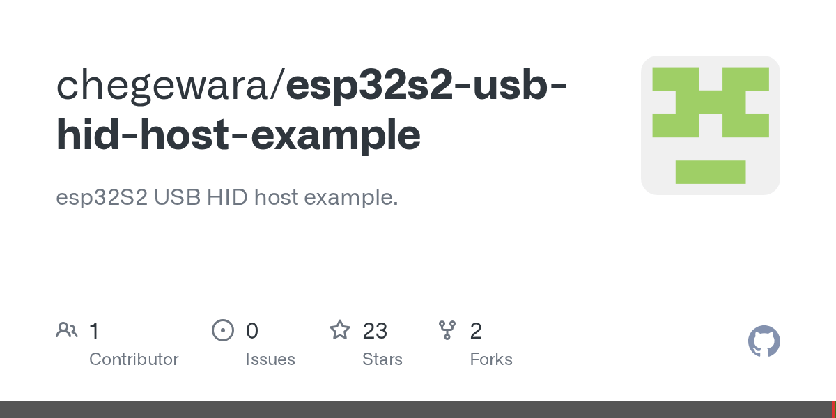 GitHub chegewara/esp32s2usbhidhostexample esp32S2 USB HID host
