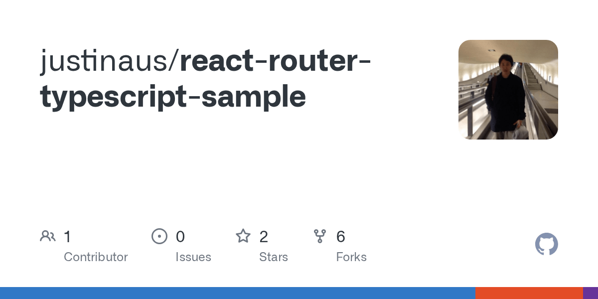 GitHub justinaus/reactroutertypescriptsample