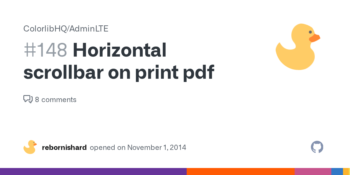 Horizontal scrollbar on print pdf · Issue 148 · ColorlibHQ/AdminLTE