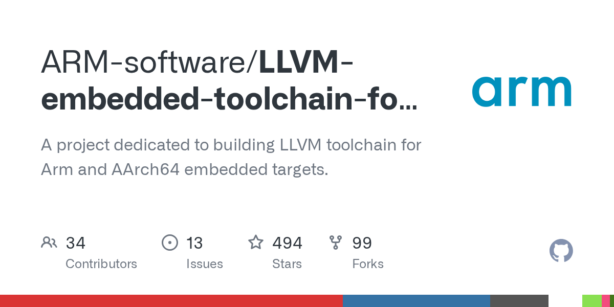 GitHub ARMsoftware/LLVMembeddedtoolchainforArm A project