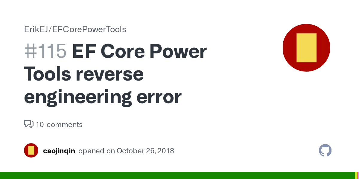 EF Core Power Tools reverse engineering error · Issue 115 · ErikEJ
