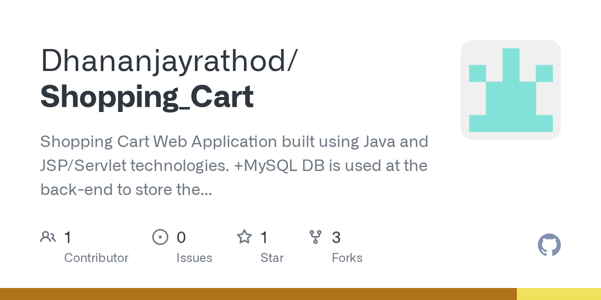 GitHub Shopping Cart  Application