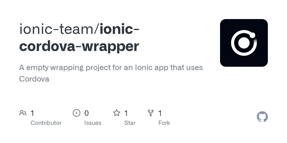 GitHub ionicteam/ioniccordovawrapper A empty wrapping project for