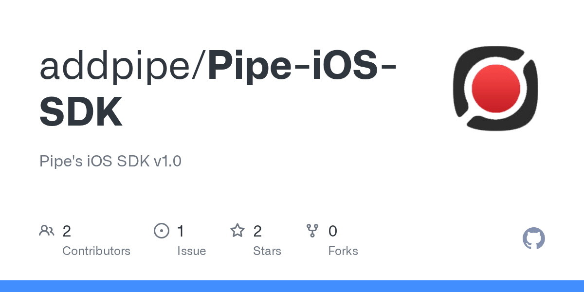 GitHub addpipe/PipeiOSSDK Pipe's iOS SDK v1.0