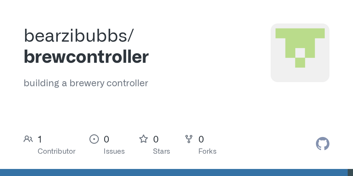 GitHub bearzibubbs/brewcontroller building a brewery controller
