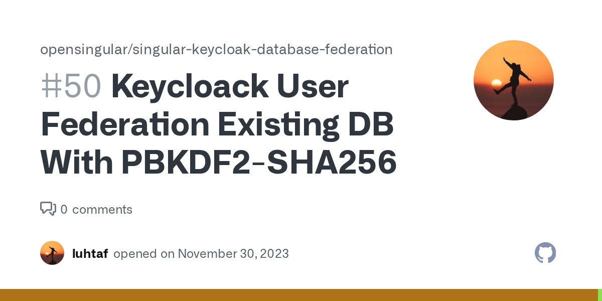 Keycloack User Federation Existing DB With PBKDF2SHA256 · Issue 50