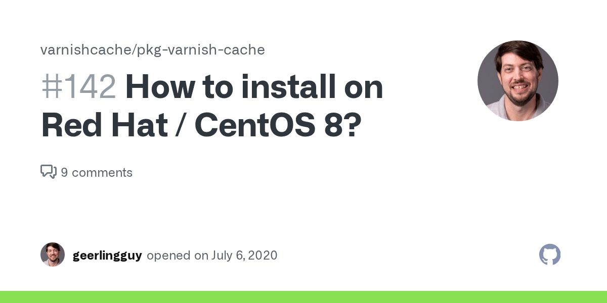 How to install on Red Hat / CentOS 8? · Issue 142 · varnishcache/pkg