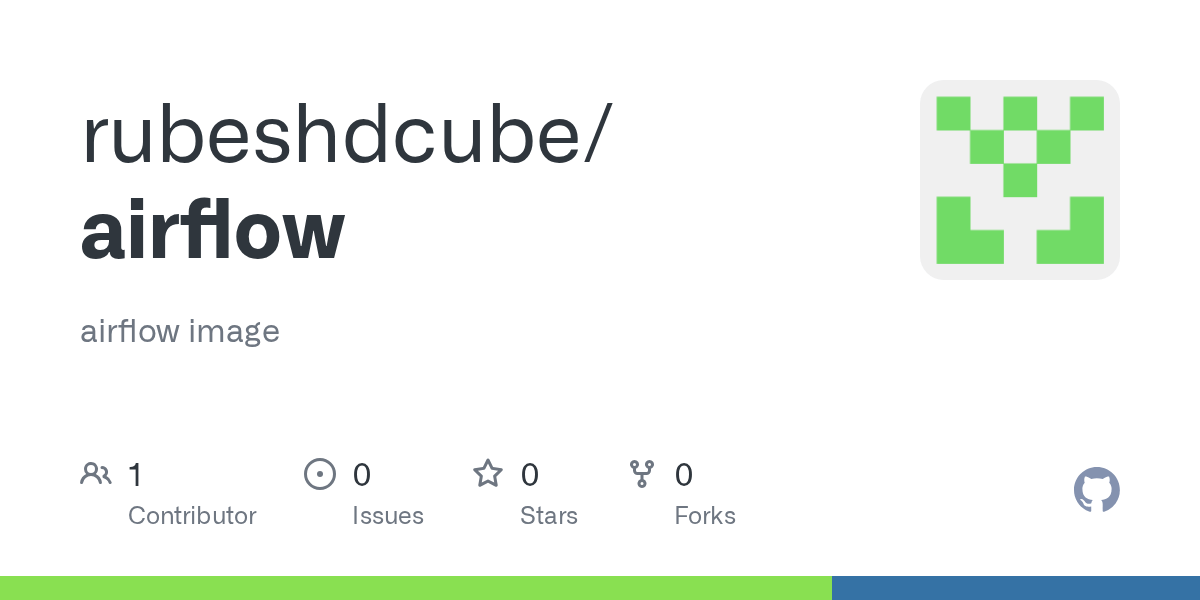 GitHub rubeshdcube/airflow airflow image