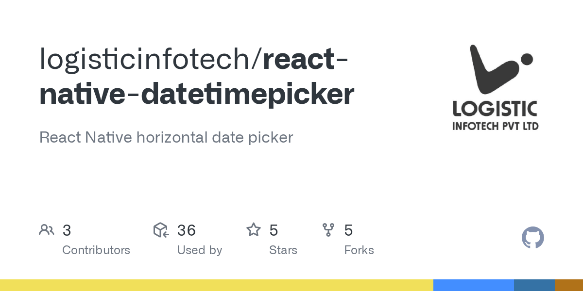 GitHub logisticinfotech/reactnativedatetimepicker