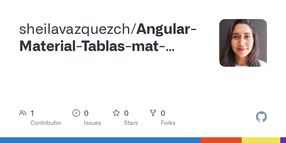 GitHub sheilavazquezch/AngularMaterialTablasmattableymatpaginator