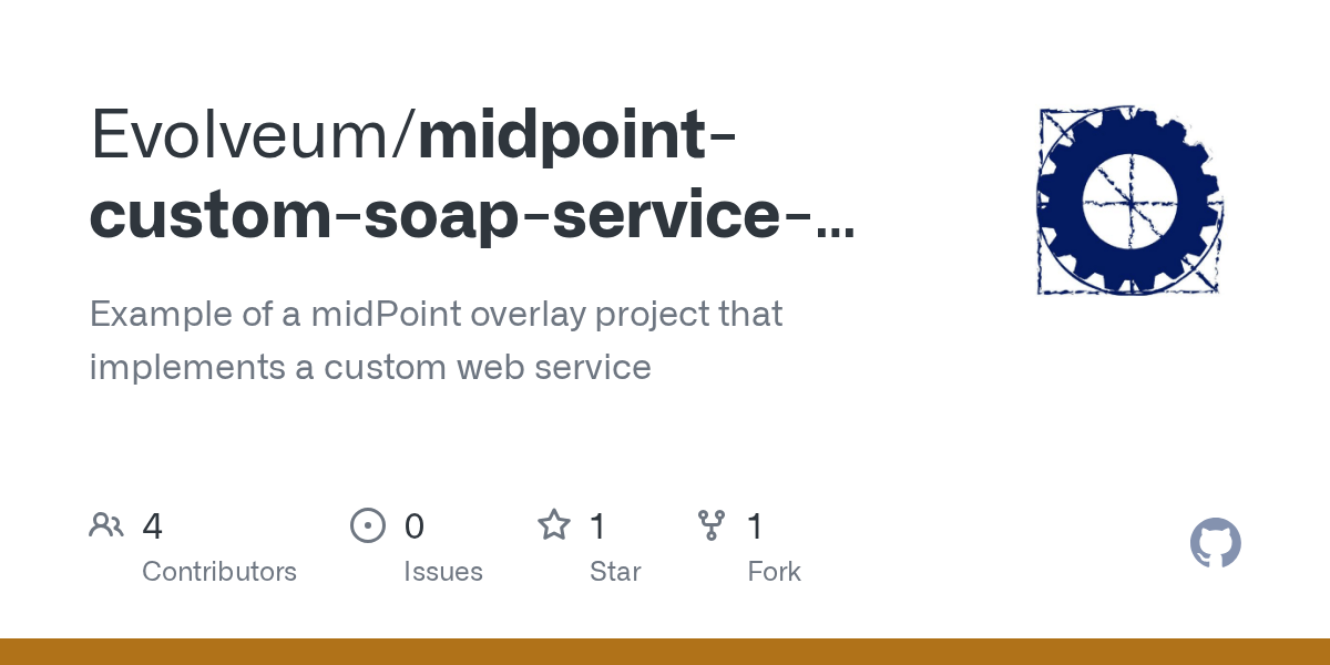 GitHub Evolveum/midpointcustomsoapservicewsdl Example of a