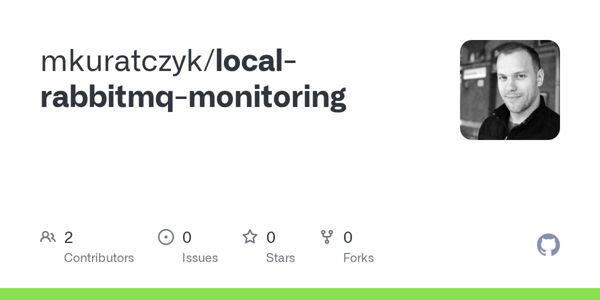 GitHub mkuratczyk/localrabbitmqmonitoring