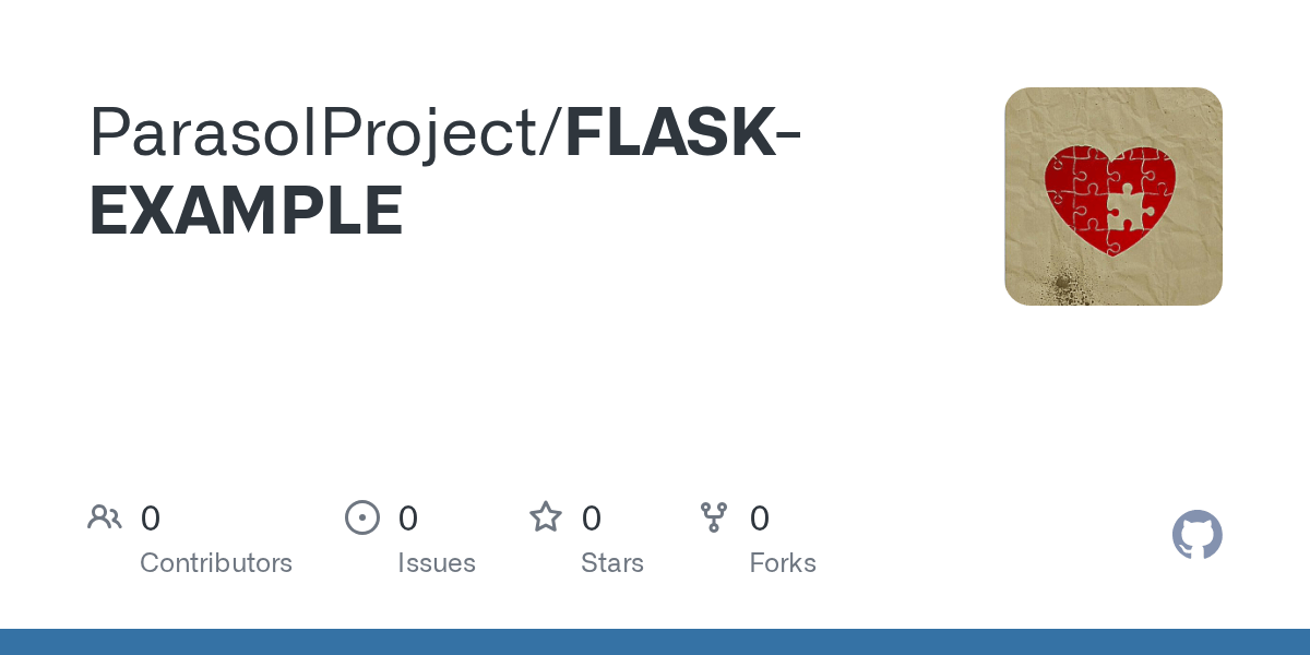 GitHub ParasolProject/FLASKEXAMPLE