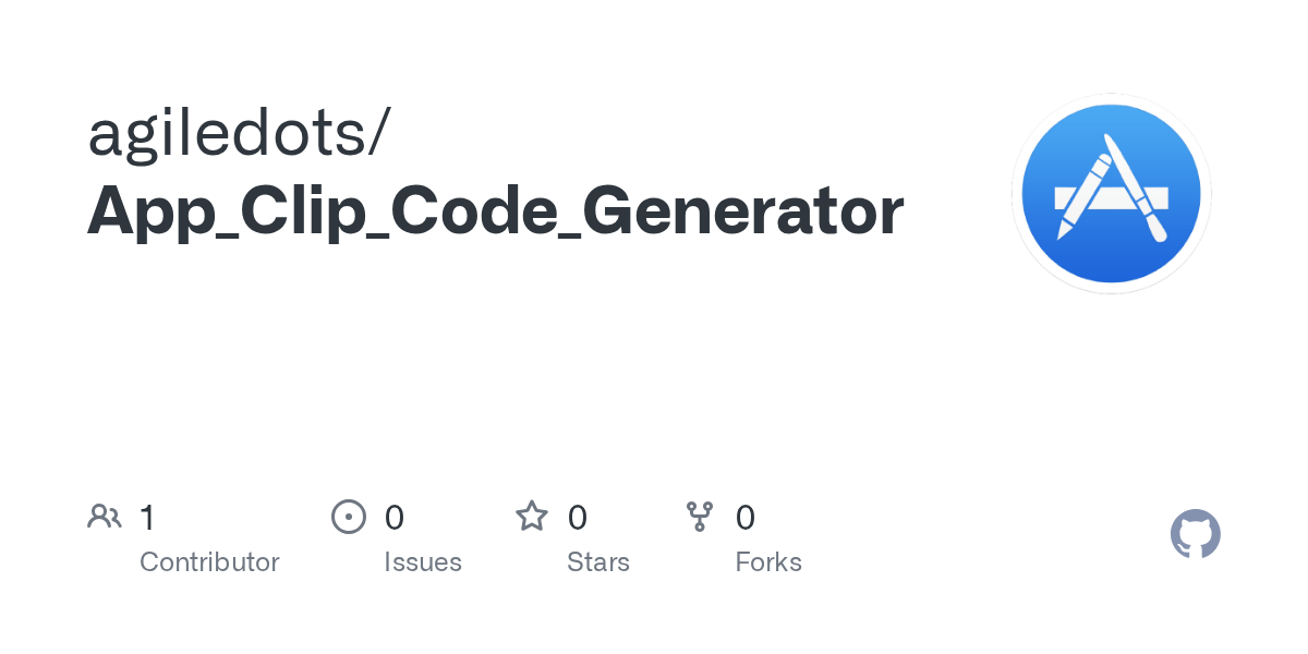 GitHub agiledots/App_Clip_Code_Generator
