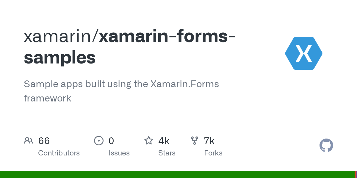 xamarinformssamples/README.md at main · xamarin/xamarinformssamples