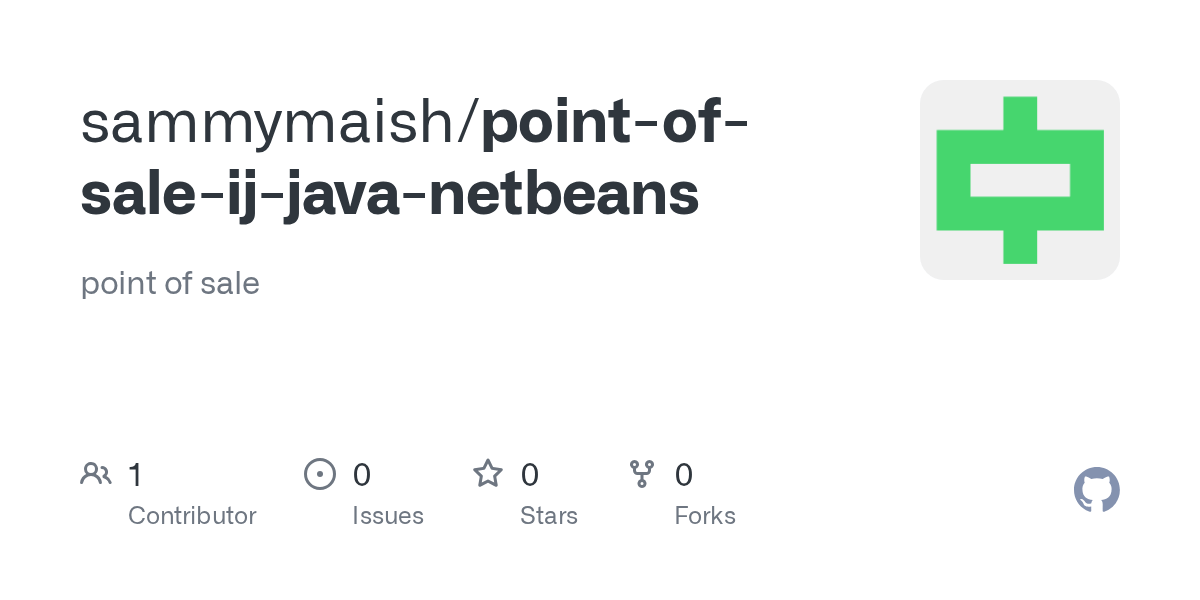 GitHub point of sale