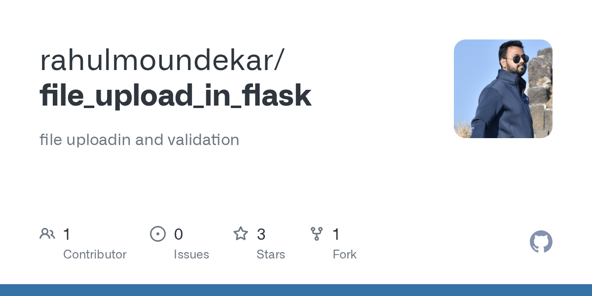 GitHub rahulmoundekar/file_upload_in_flask file uploadin and validation